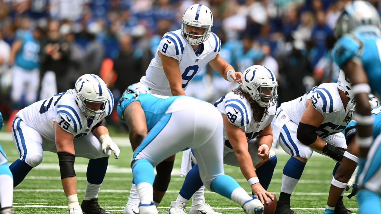 Indianapolis Colts defensive end Dayo Odeyingbo's third-down sack on Philadelphia  Eagles quarterback Tanner McKee forces Eagles punt