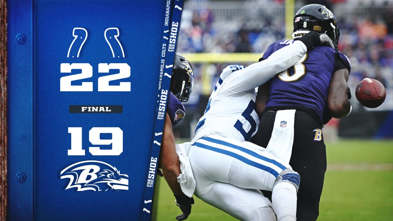 Tucker Misses Game Winner; Ravens, Lose to Colts 22-19 in OT: Live