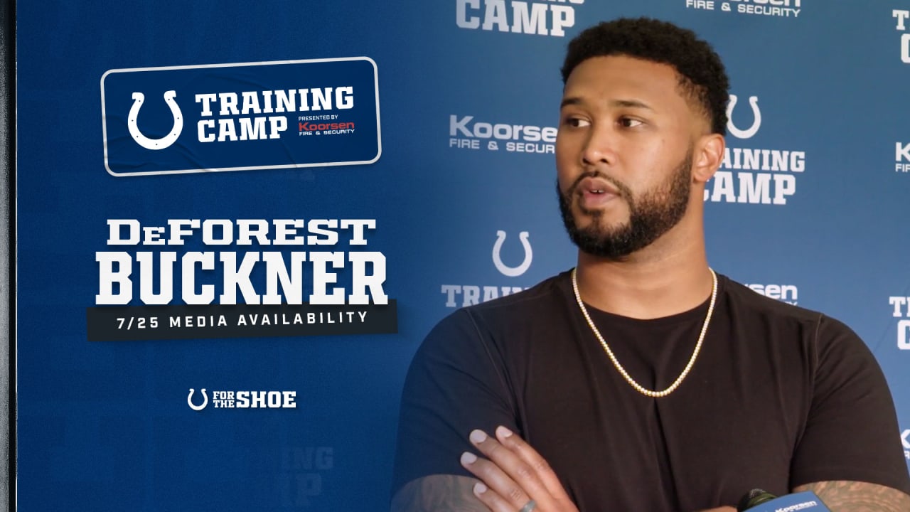 DeForest Buckner: Training camp media availability, July 25