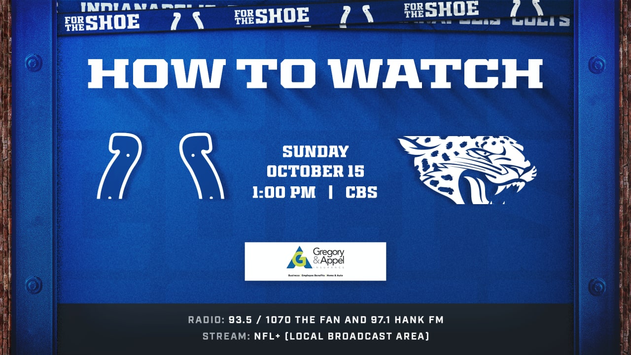 NFL Week 1: How to watch today's Jacksonville Jaguars vs. Indianapolis  Colts game - CBS News