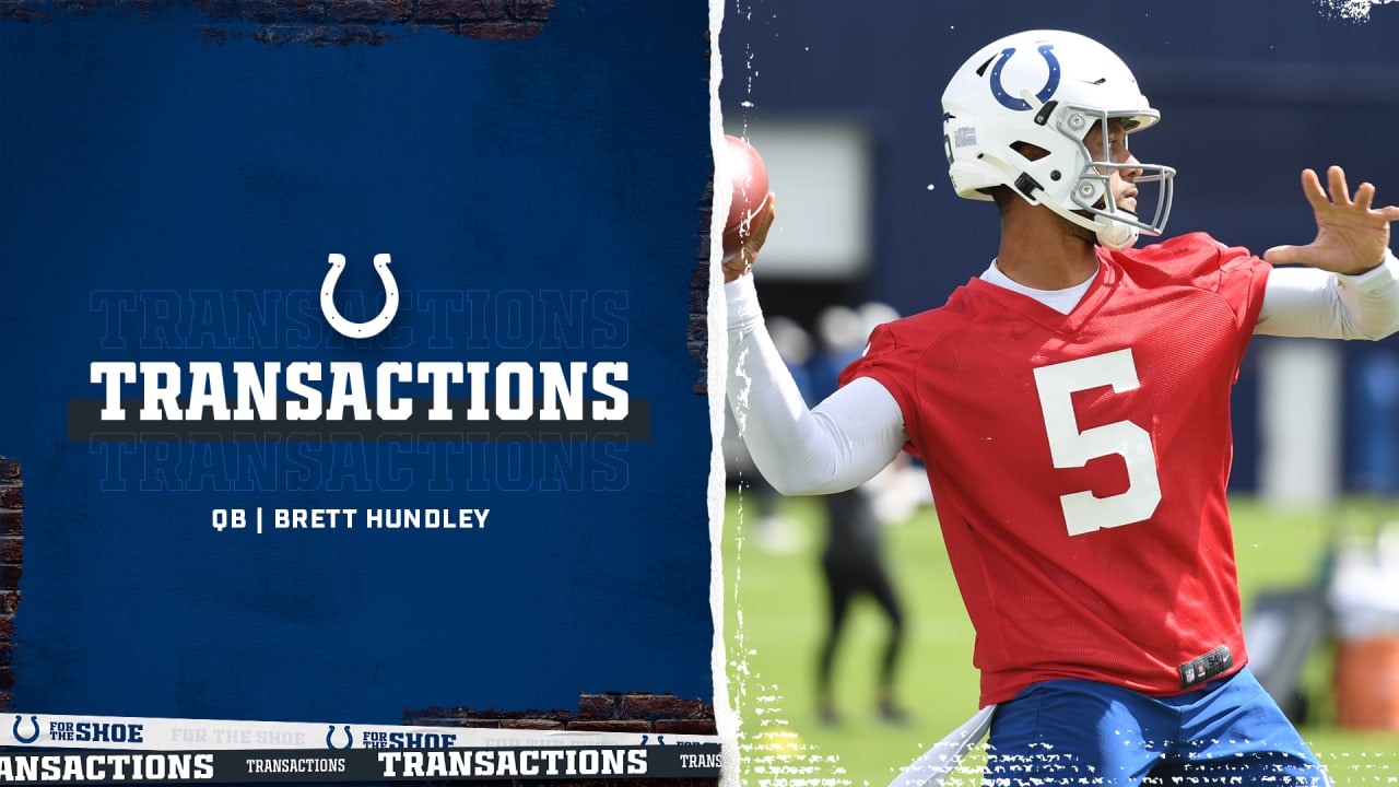 Colts today signed quarterback Brett Hundley to the practice squad
