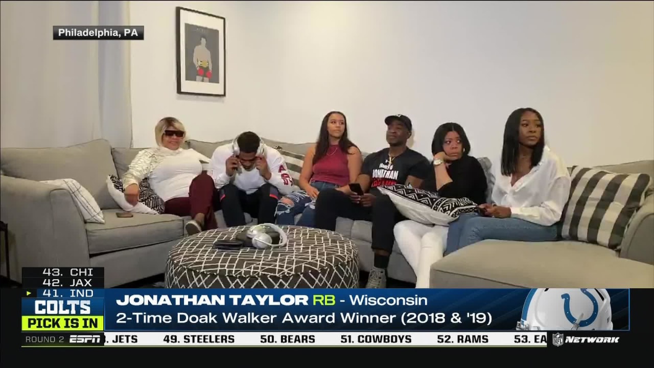 NFLN  Indianapolis Colts Select Jonathan Taylor With 41st Pick