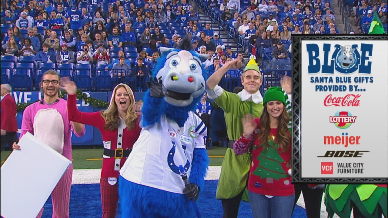 Indianapolis Colts' Blue shakes moneymaker in NFL mascot dance-off