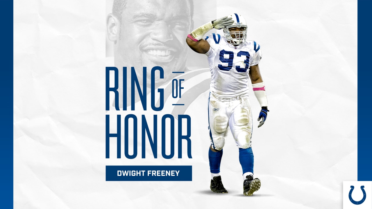 Indianapolis Colts DWIGHT FREENEY Ring of Honor Rally Towel 11/10/19 FREE SHIP 