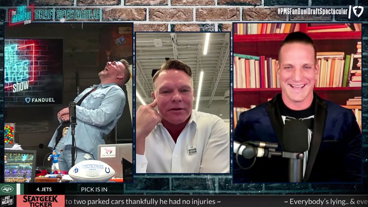 On the “Pat McAfee Show”, the injured Jets QB gave a supportive