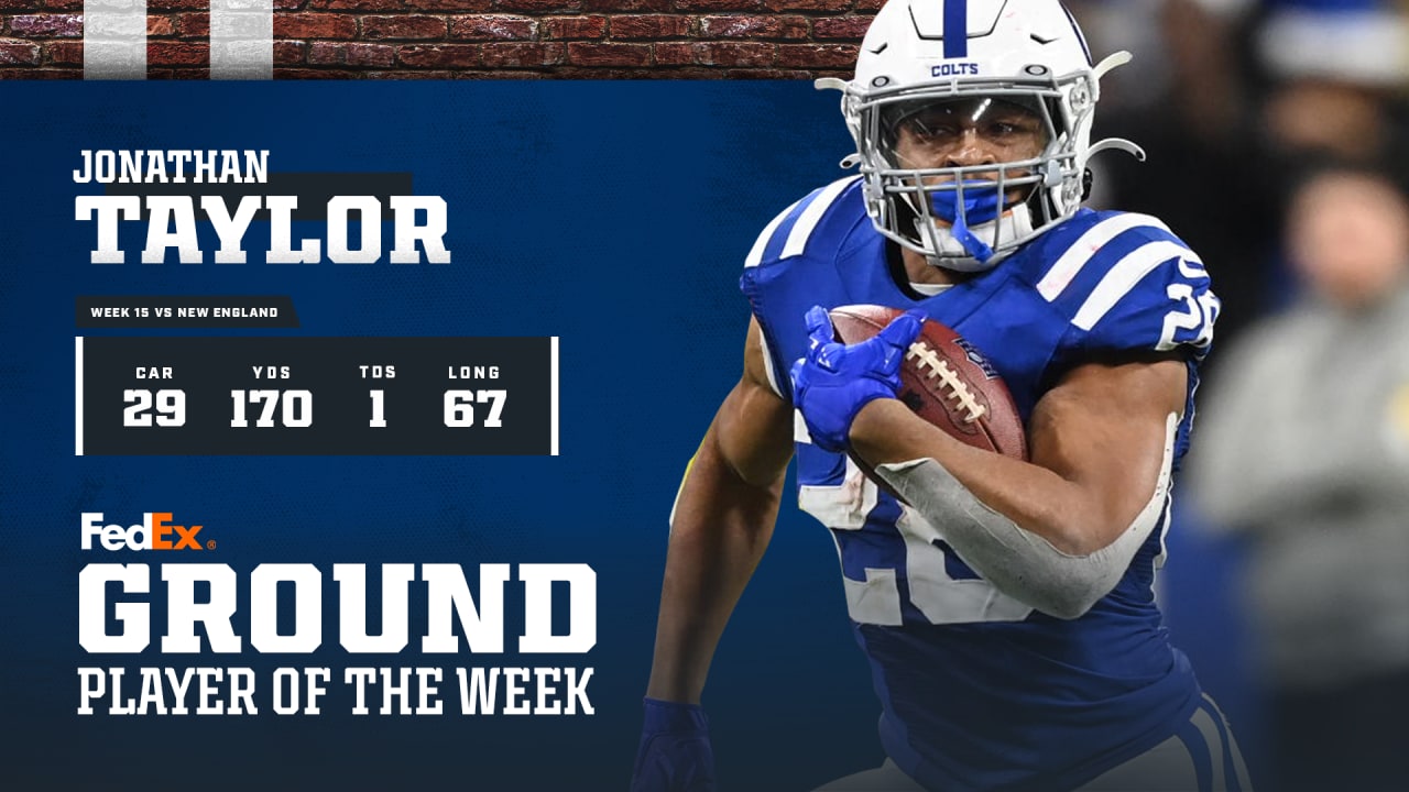 Colts RB Jonathan Taylor Nominated For Week 1 FedEx Ground Player Of The  Week