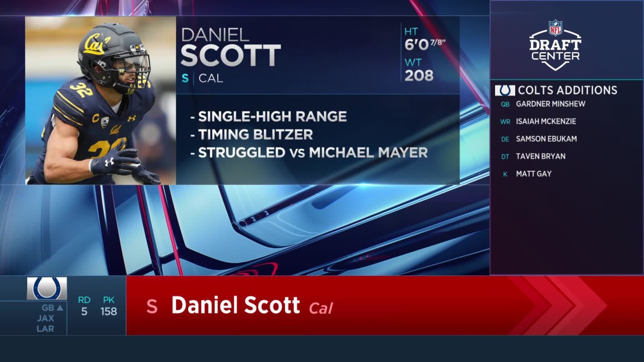 Colts select Daniel Scott with No. 158 pick in 2023 draft