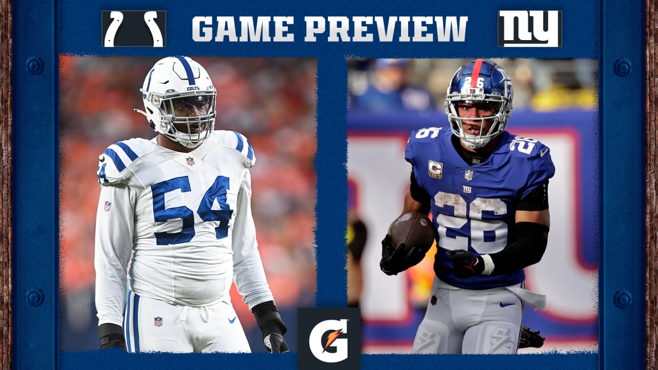 Game Preview Colts vs. Giants, Week 17
