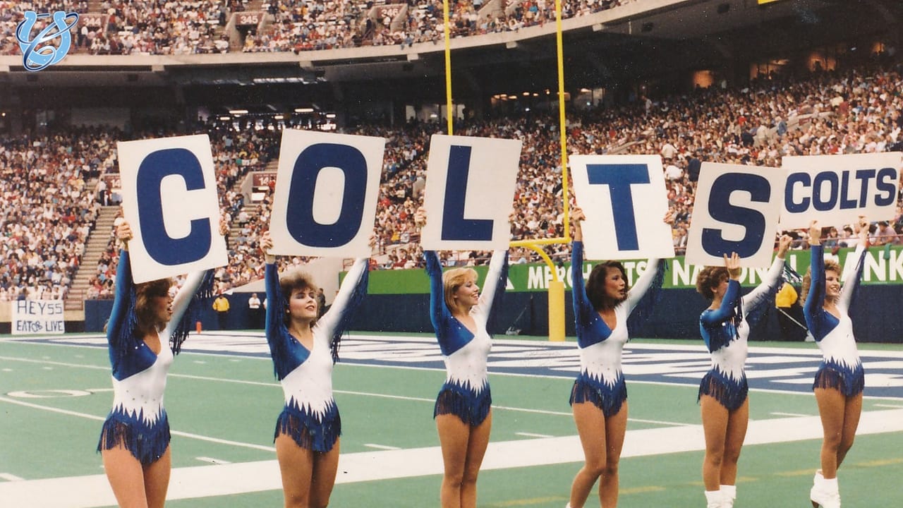 colts cheerleaders throwback uniforms