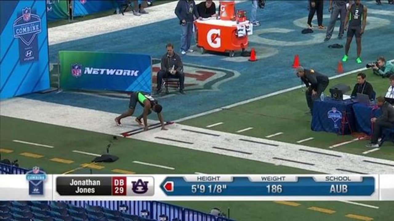 Jones shows off his speed at combine