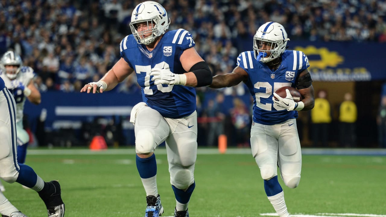 The Indianapolis Colts' offensive line was ranked as the third-best unit in  the NFL in 2019 by Pro Football Focus