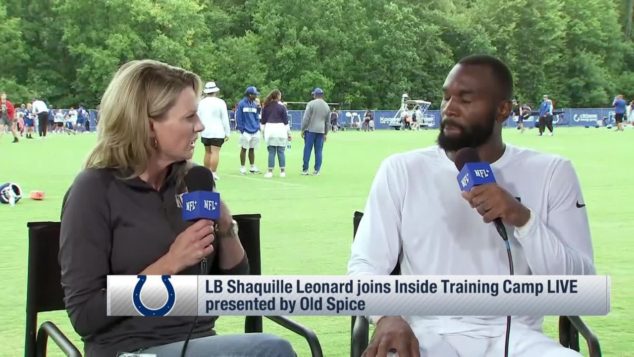 Shaquille Leonard joins 'Inside Training Camp Live' and discusses his  return for the 2023 season, Colts practices