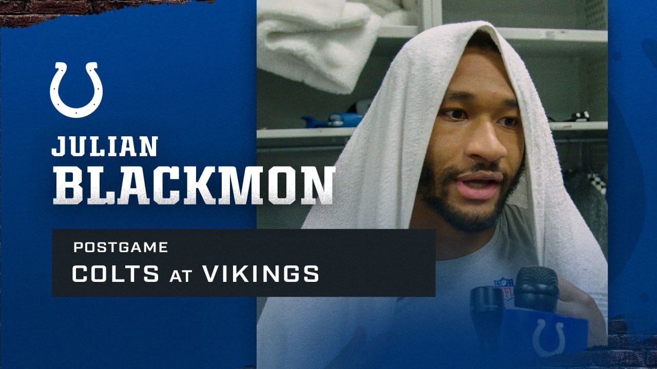 Julian Blackmon: Colts at Vikings Postgame
