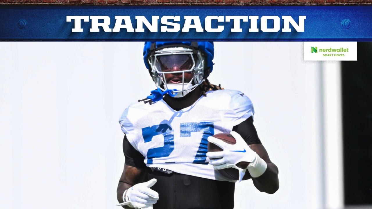 Colts sign RB Trey Sermon to 53man roster from practice squad, waive