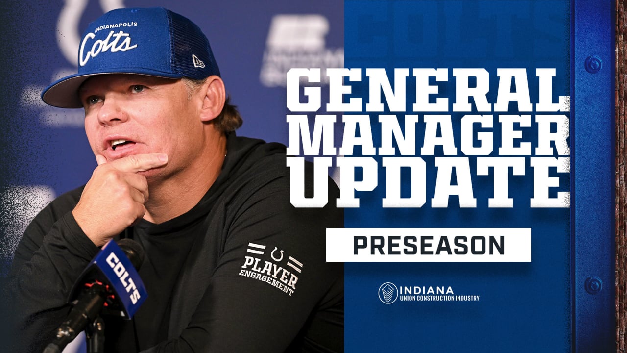 Indianapolis Colts general manager Chris Ballard speaks during a news  conference at the team's NFL football training facility, Thursday, Jan. 2,  2020, in Indianapolis. (AP Photo/Darron Cummings Stock Photo - Alamy