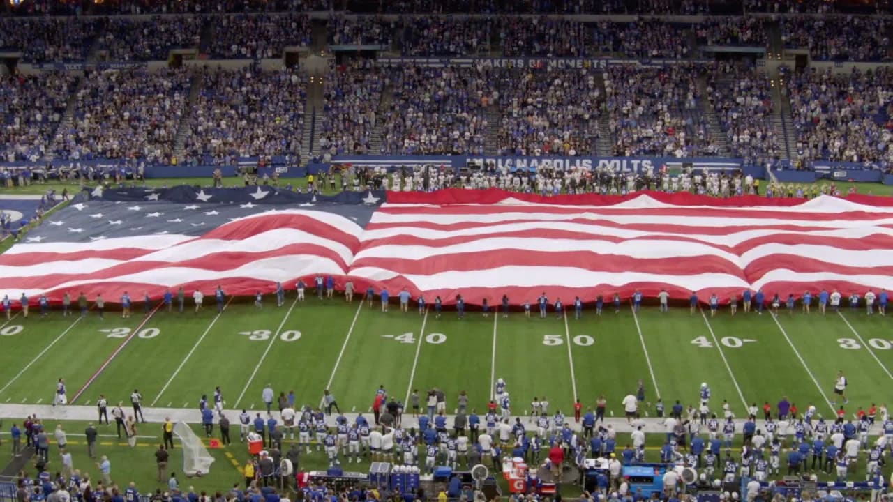 Flag Ceremony at Indianapolis Colts Game