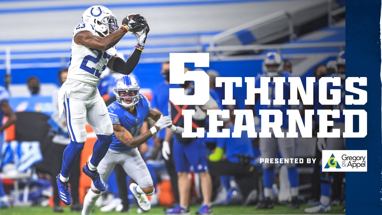 5 Things Learned, Colts vs. Lions Preseason Week 2