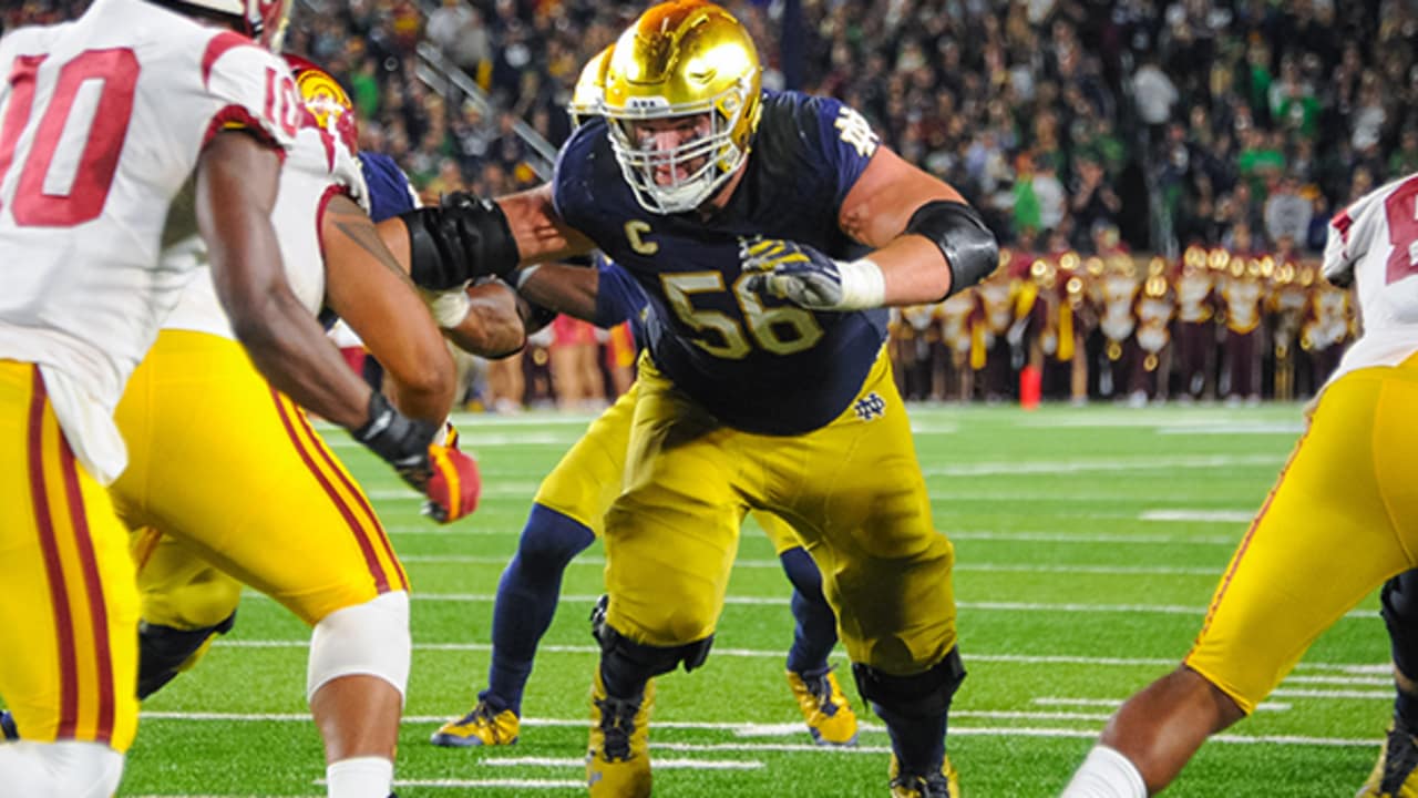 Notre Dame's 'nasty' Quenton Nelson confident he's a top-five draft  candidate