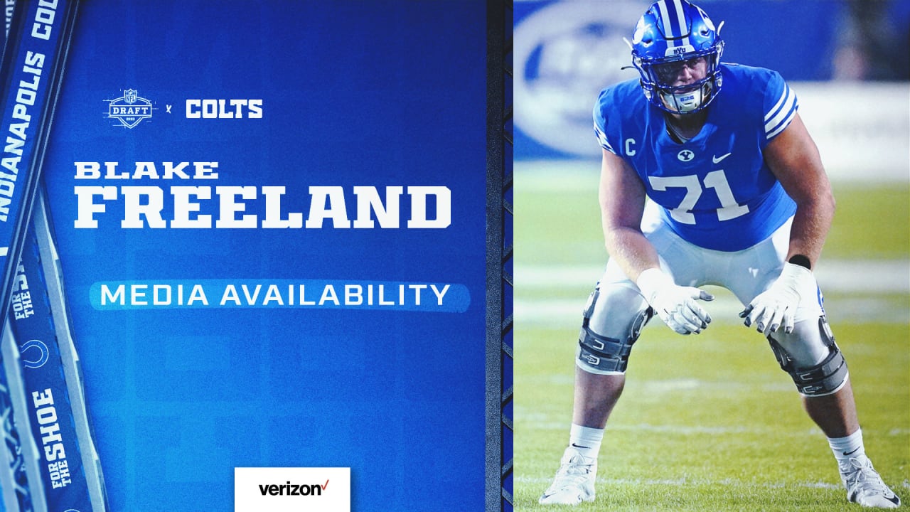 Indianapolis Colts draft Blake Freeland in fourth round of NFL Draft - BYU  Athletics - Official Athletics Website - BYU Cougars