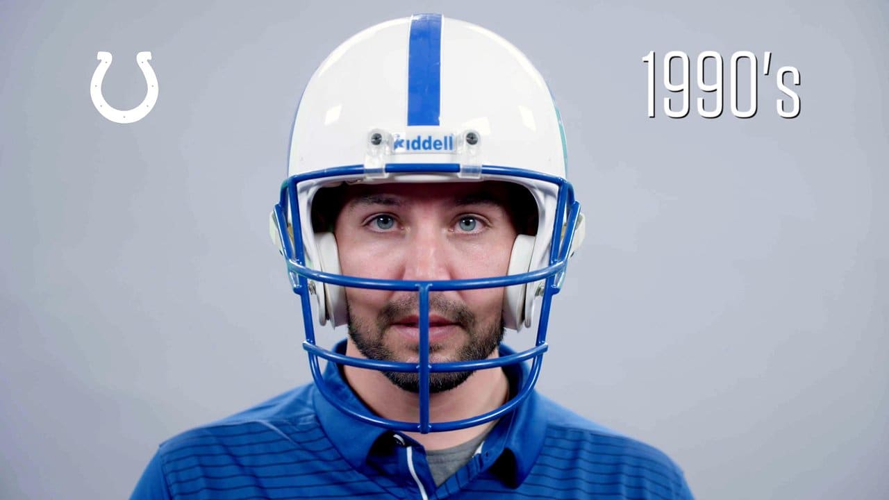 Nfl helmets over the hot sale years