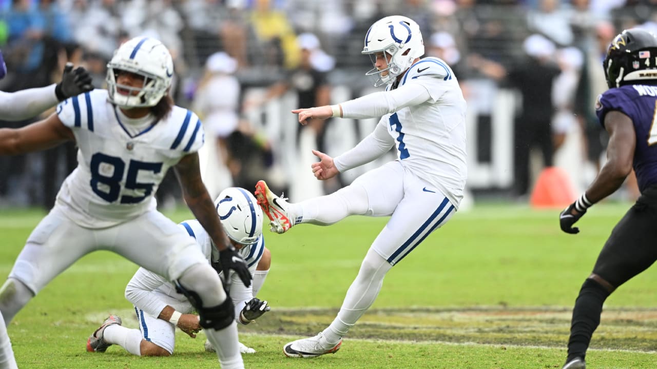 Matt Gay kicks 4 FGs over 50 yards, including OT winner, as Colts beat  Ravens 22-19