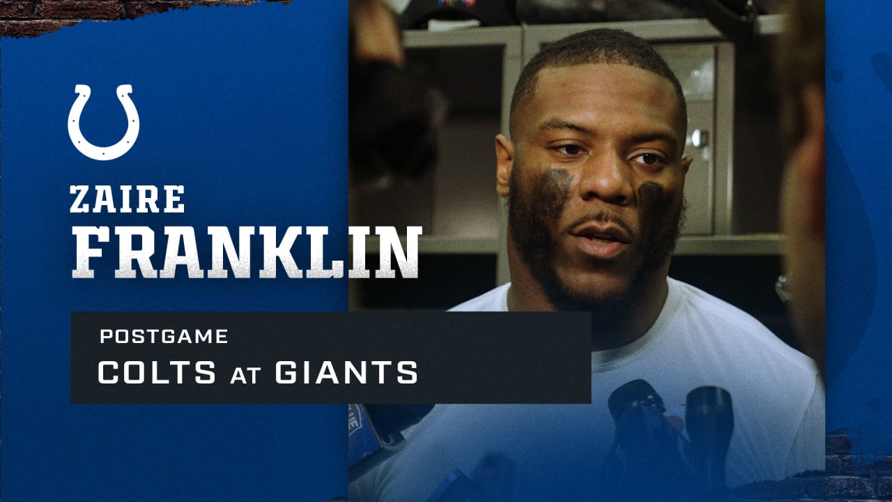 Zaire Franklin: Colts at Giants Postgame