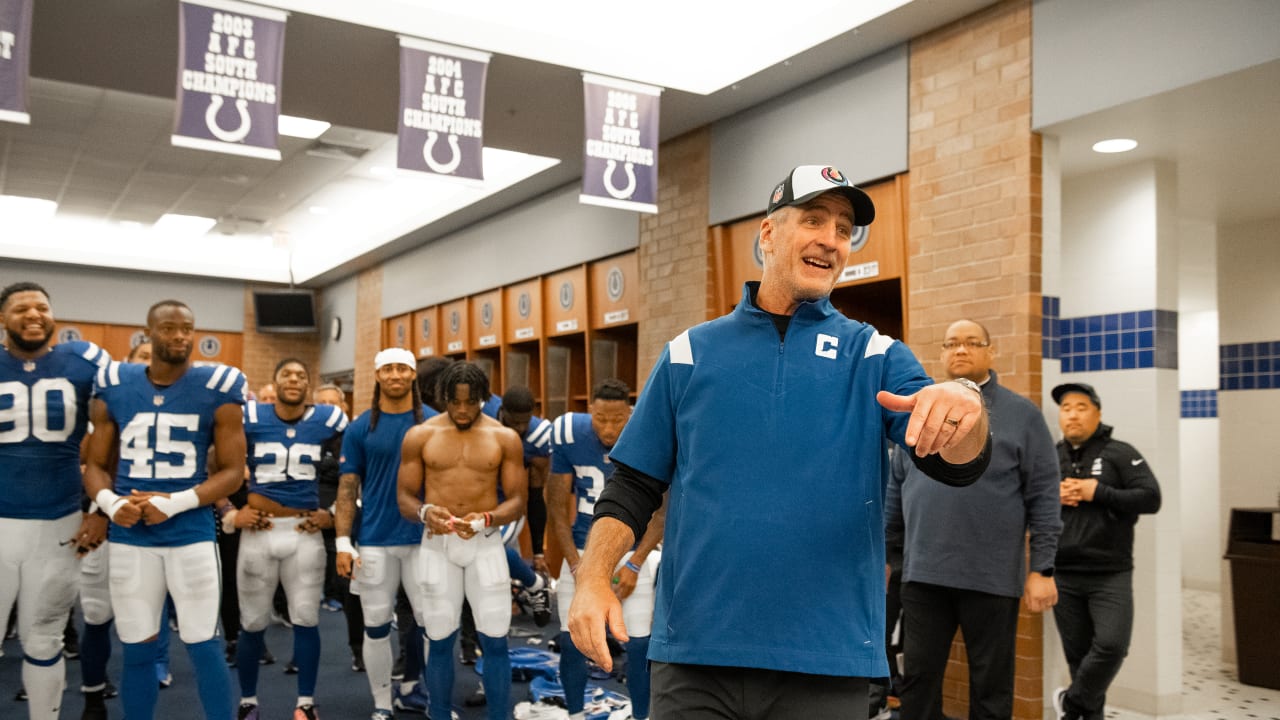 AFC Wild Card: Colts celebrate in locker room after win (Video)