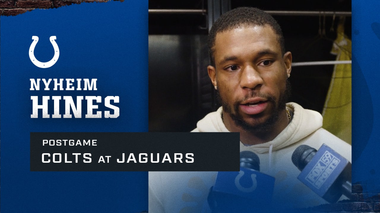 Nyheim Hines: Colts at Jaguars Postgame