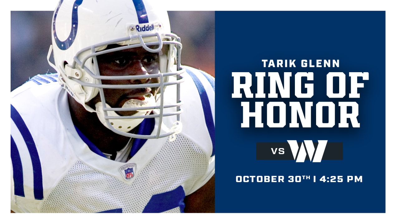 Tarik Glenn will be inducted into the Indianapolis Colts Ring of Honor