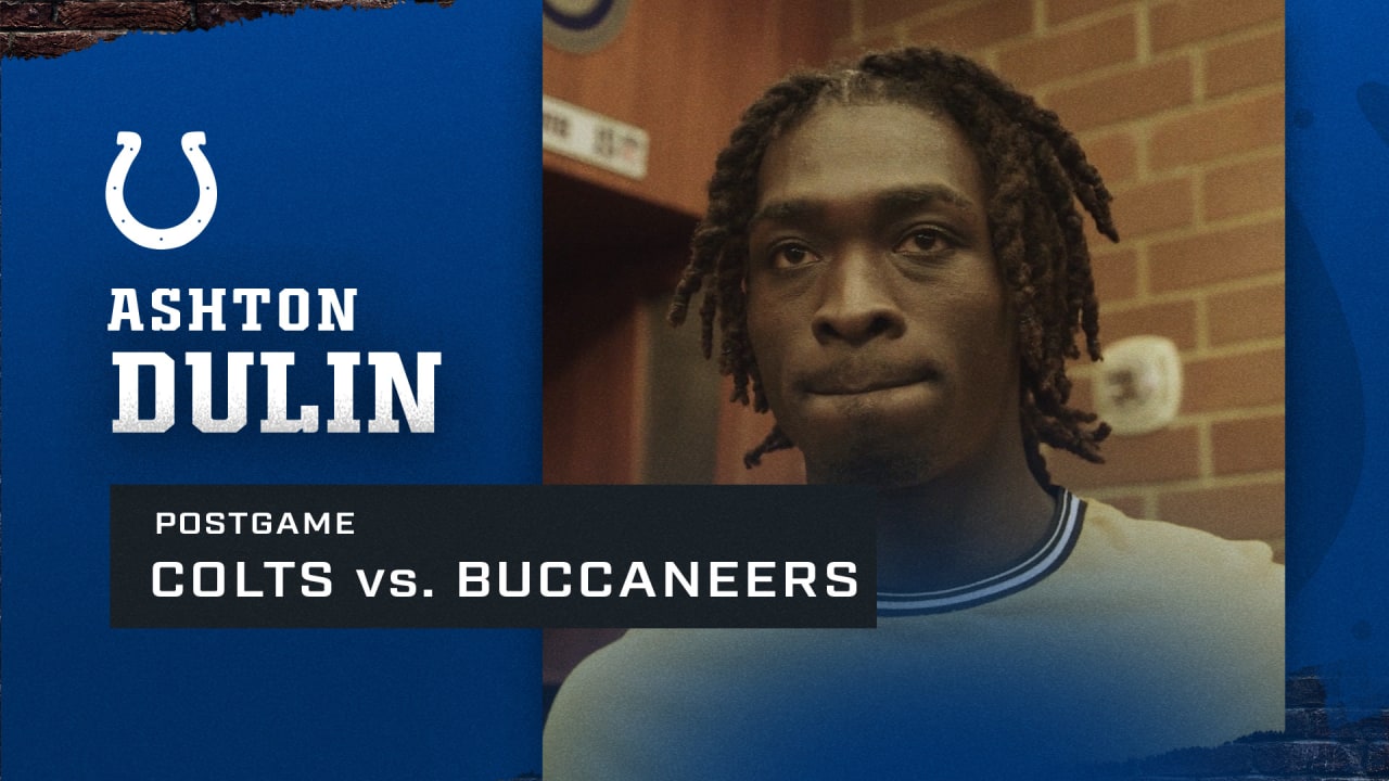 Ashton Dulin: Colts vs. Buccaneers Postgame