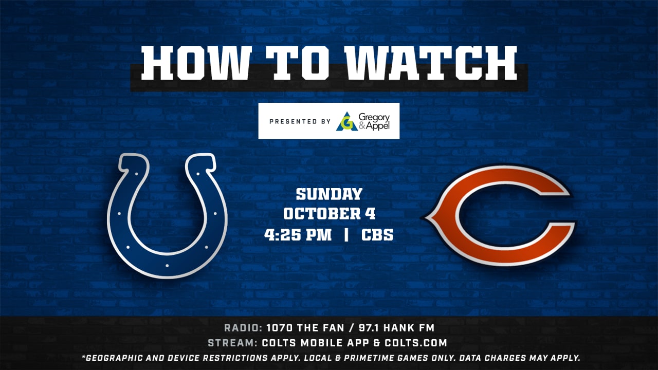 Indianapolis Colts vs. Chicago Bears Pregame Show LIVE at