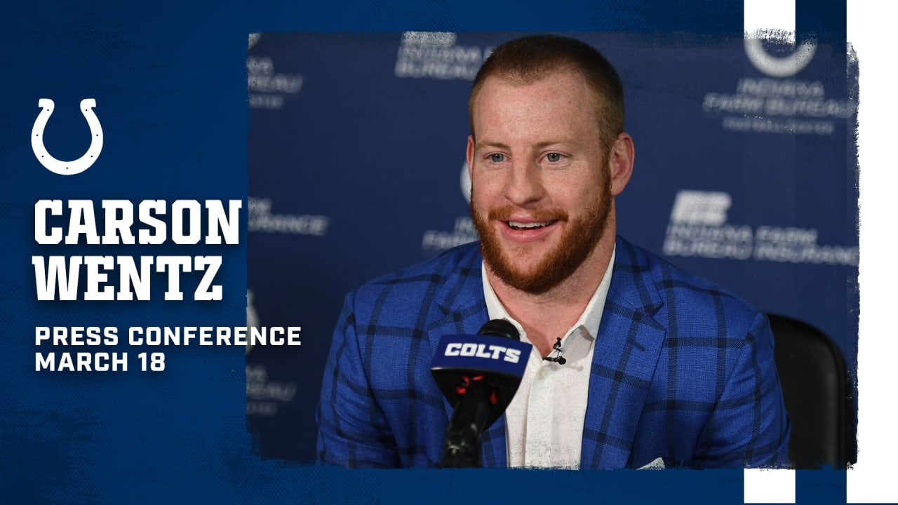 Colts QB Carson Wentz hold introductory press conference