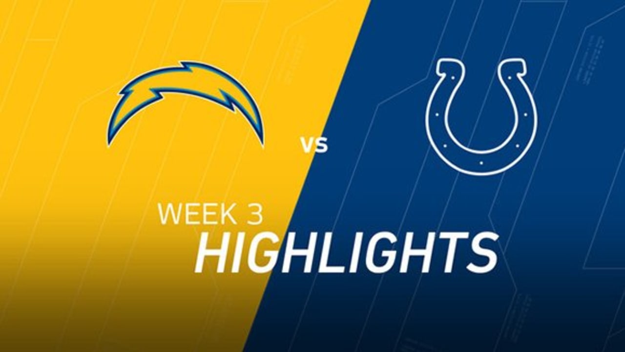 Colts vs. Chargers Week 1 Highlights