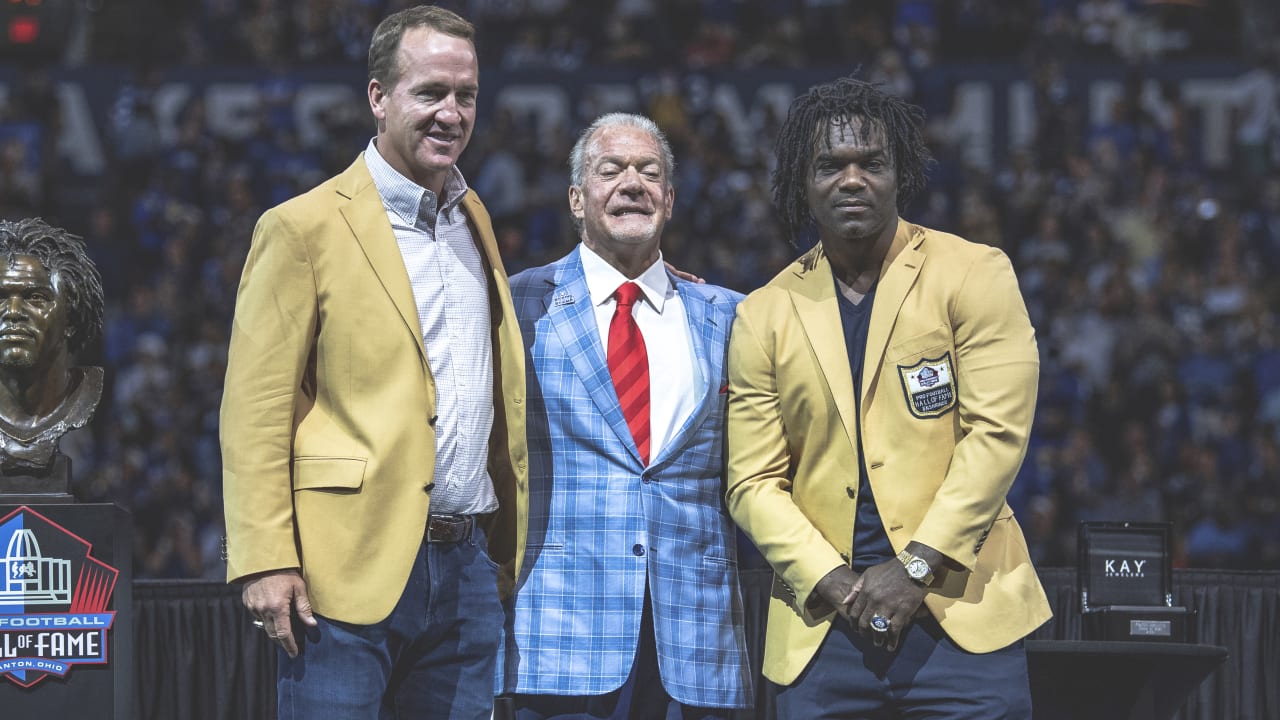 Edgerrin James & Peyton Manning on Sunday received their Pro