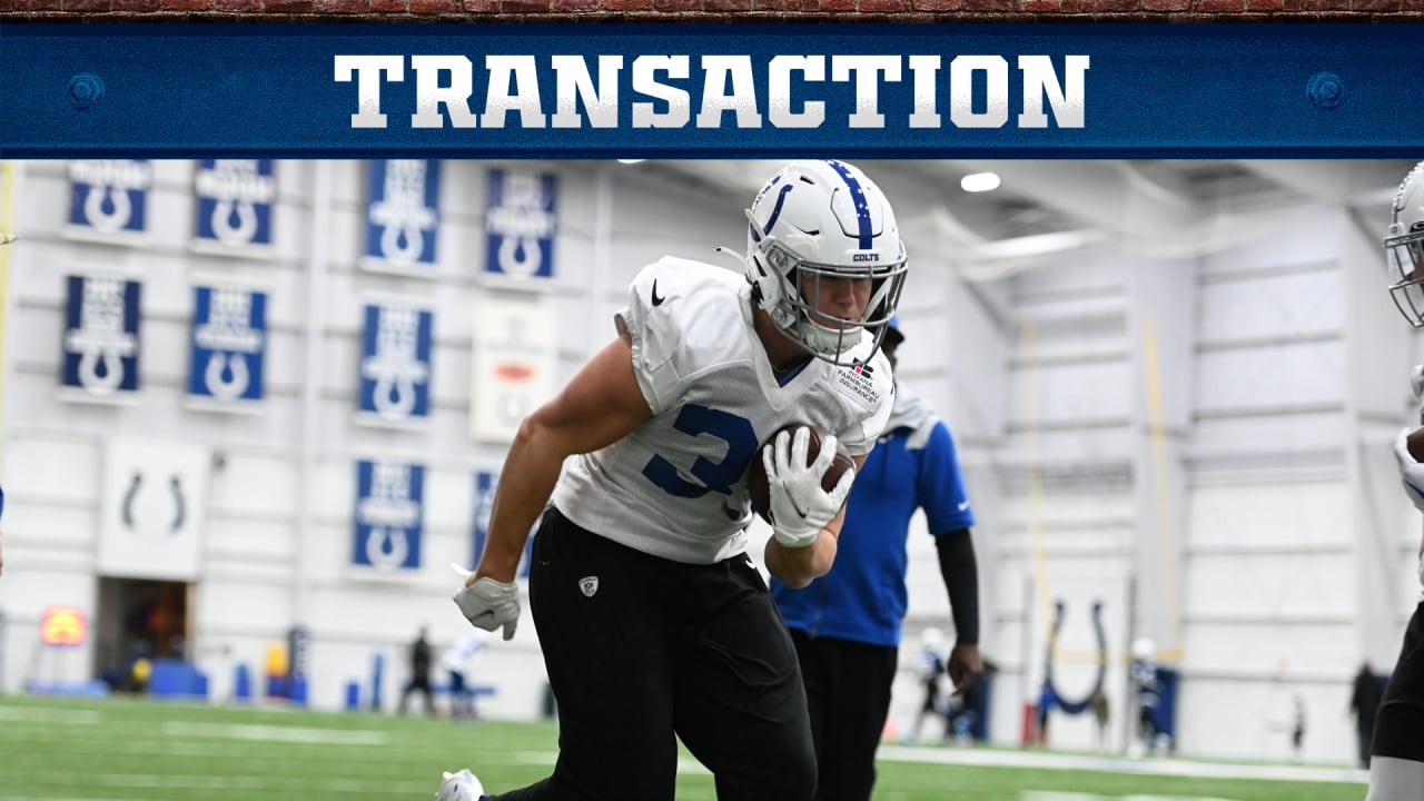 Colts sign RB Jake Funk to the 53-man roster; sign G Ike Boettger