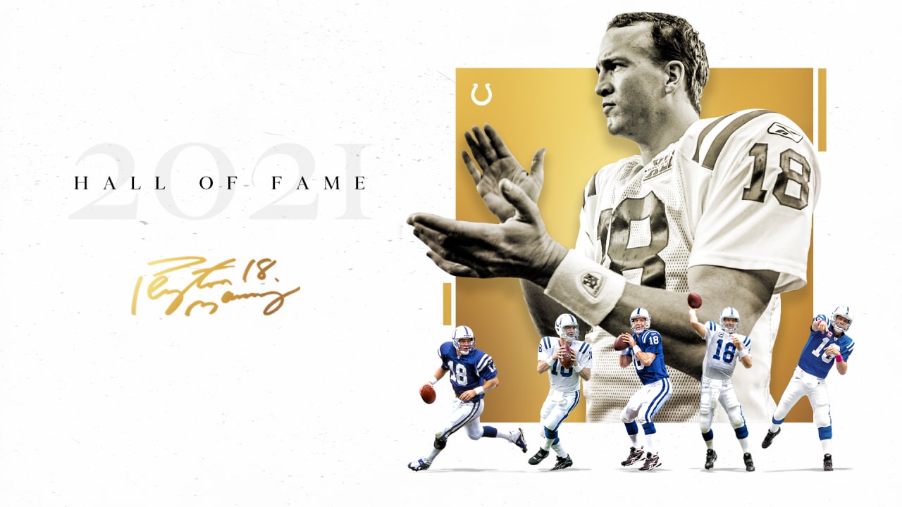 All-time great Colts QB Peyton Manning tonight was selected for induction  into the Pro Football Hall of Fame's Class of 2021