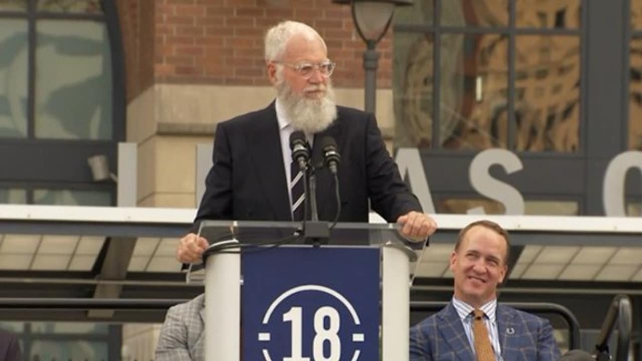 David Letterman's full speech at Manning statue ceremony