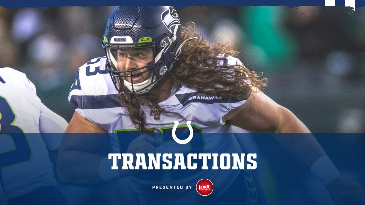 The Colts have signed free agent CB Andre Chachere & C Joey Hunt; placed T  Andrew Donnal on IR and waived-injured TE Ian Bunting