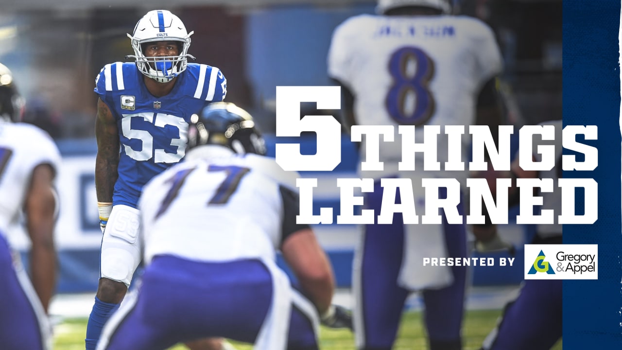 Five things we learned from the Ravens' 22-19 overtime loss to the  Indianapolis Colts