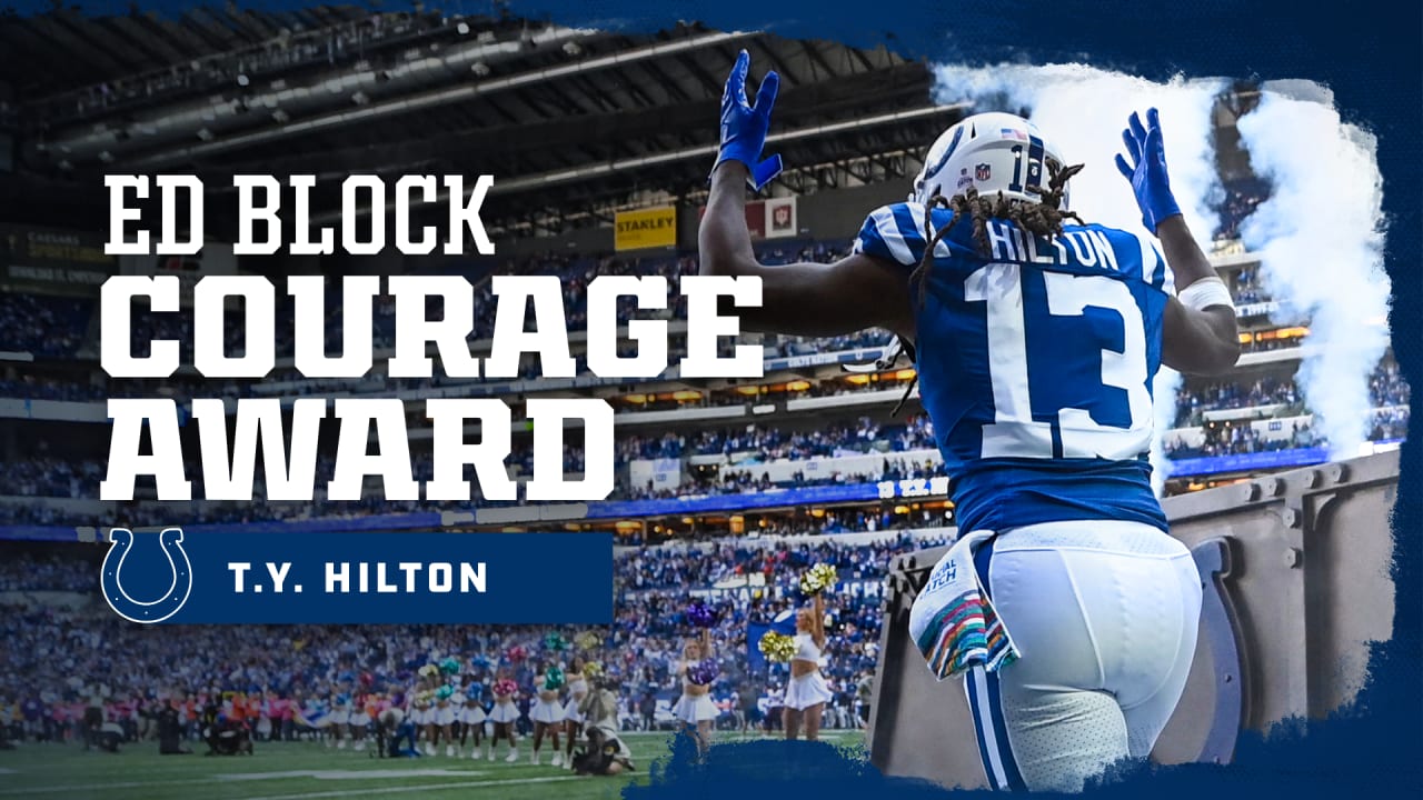 Colts' T.Y. Hilton Named the Team's 2021 Ed Block Courage Award Recipient -  Stampede Blue