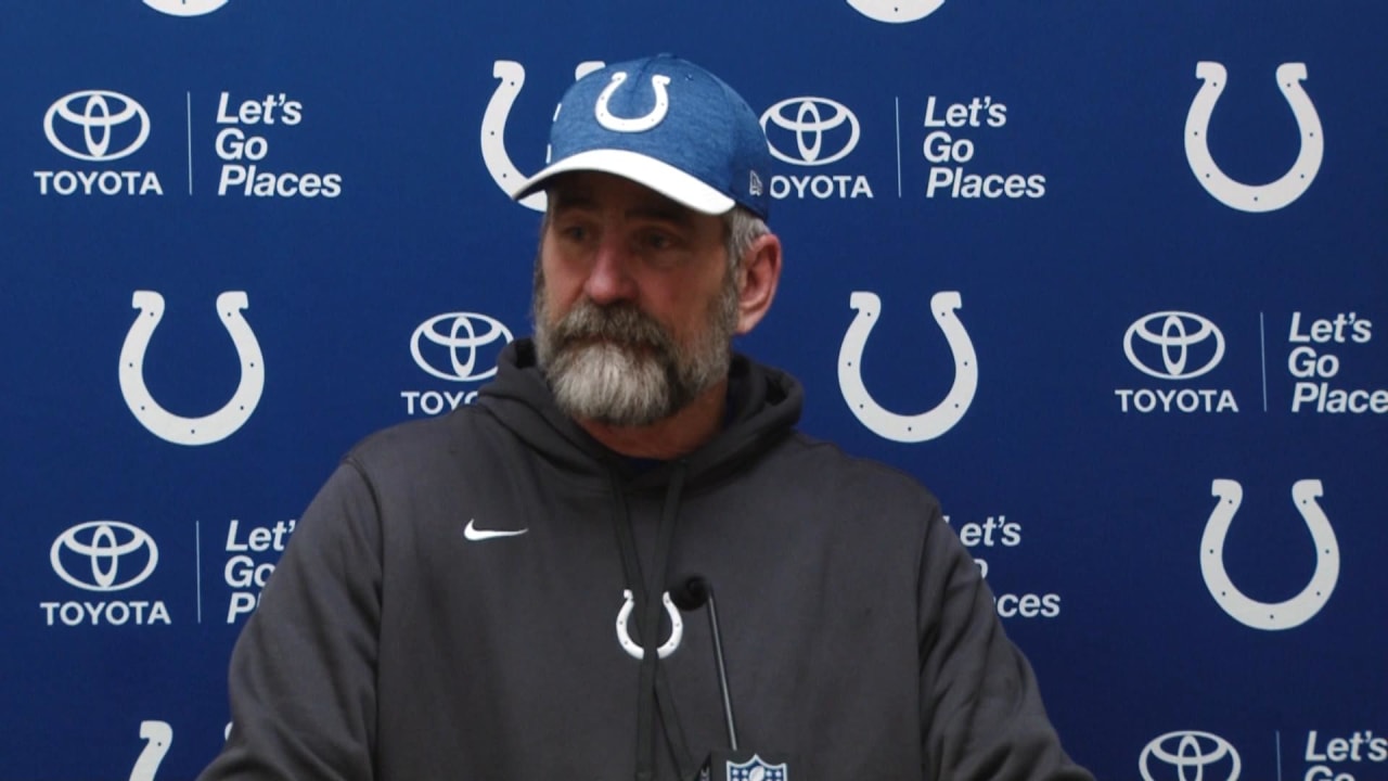 Indianapolis Colts head coach Frank Reich talks to reporters at the news  conference after an NFL football game against the Pittsburgh Steelers,  Sunday, Nov. 3, 2019, in Pittsburgh. (AP Photo/Don Wright Stock