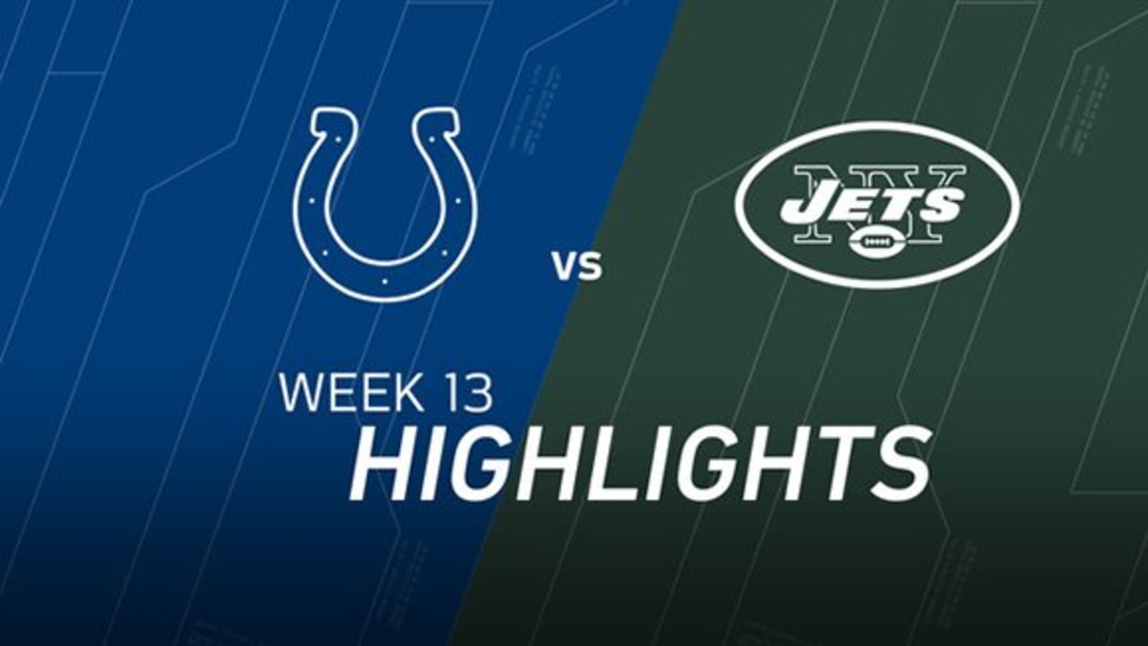 Week 13 Colts vs. Jets highlights