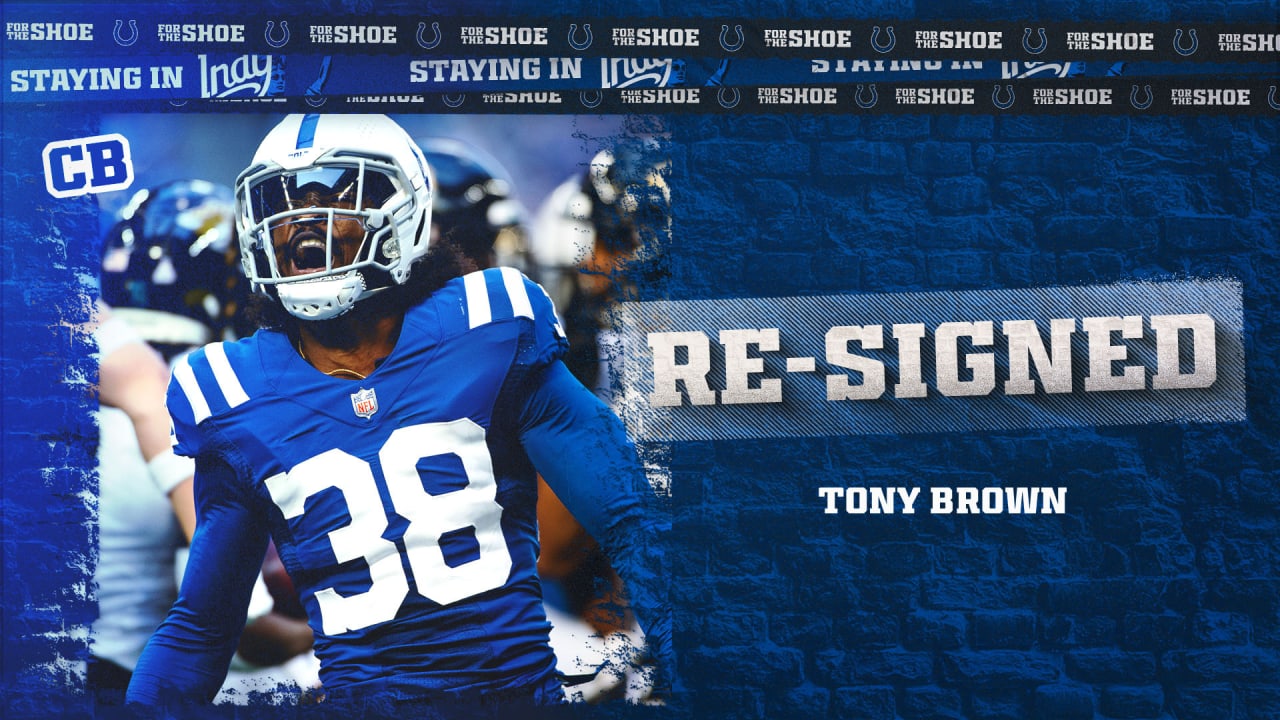 Colts resign CB Tony Brown
