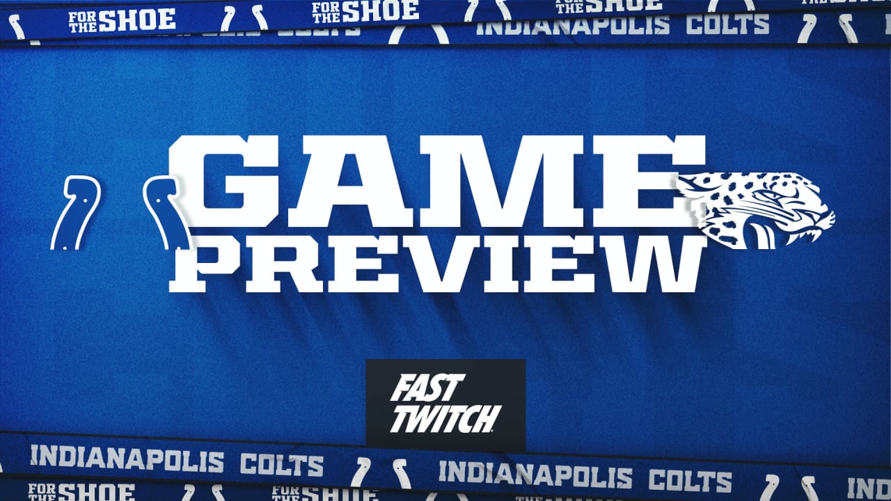Jacksonville Jaguars at Indianapolis Colts (Week 10) kicks off at