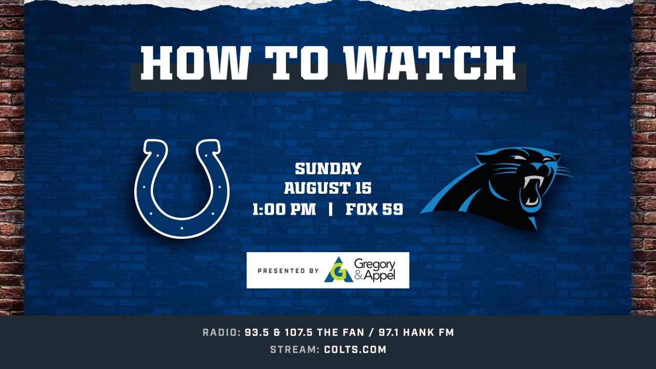 Carolina Panthers @ Indianapolis Colts (Preseason Game 1) kicks