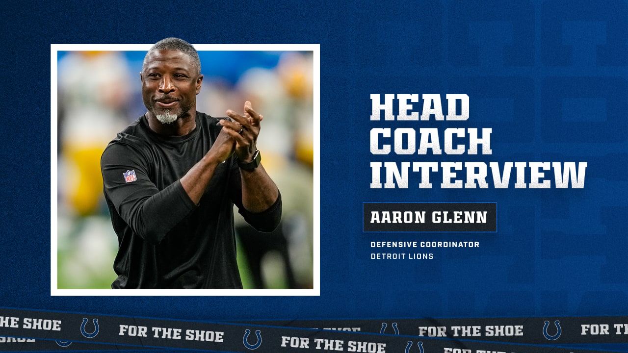 Colts interview Detroit Lions defensive coordinator Aaron Glenn