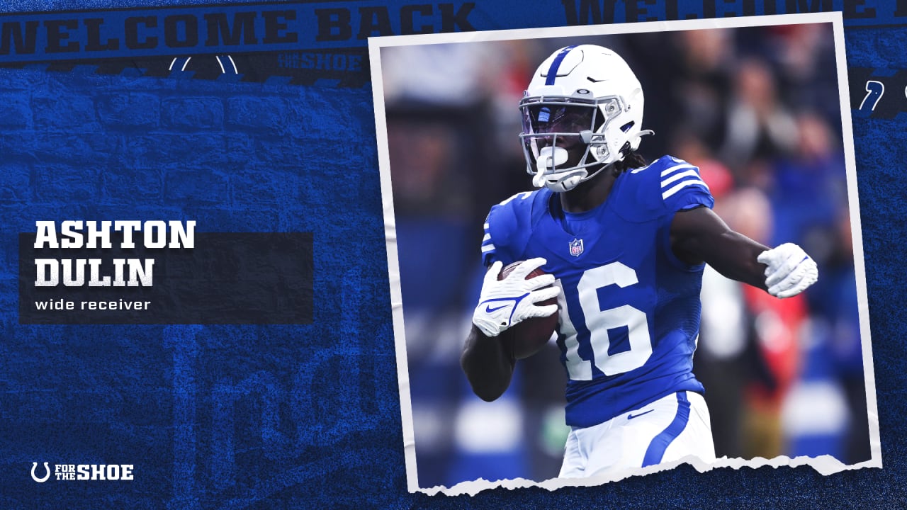 Colts Wide Receiver Ashton Dulin Re-Signs As Restricted Free Agent