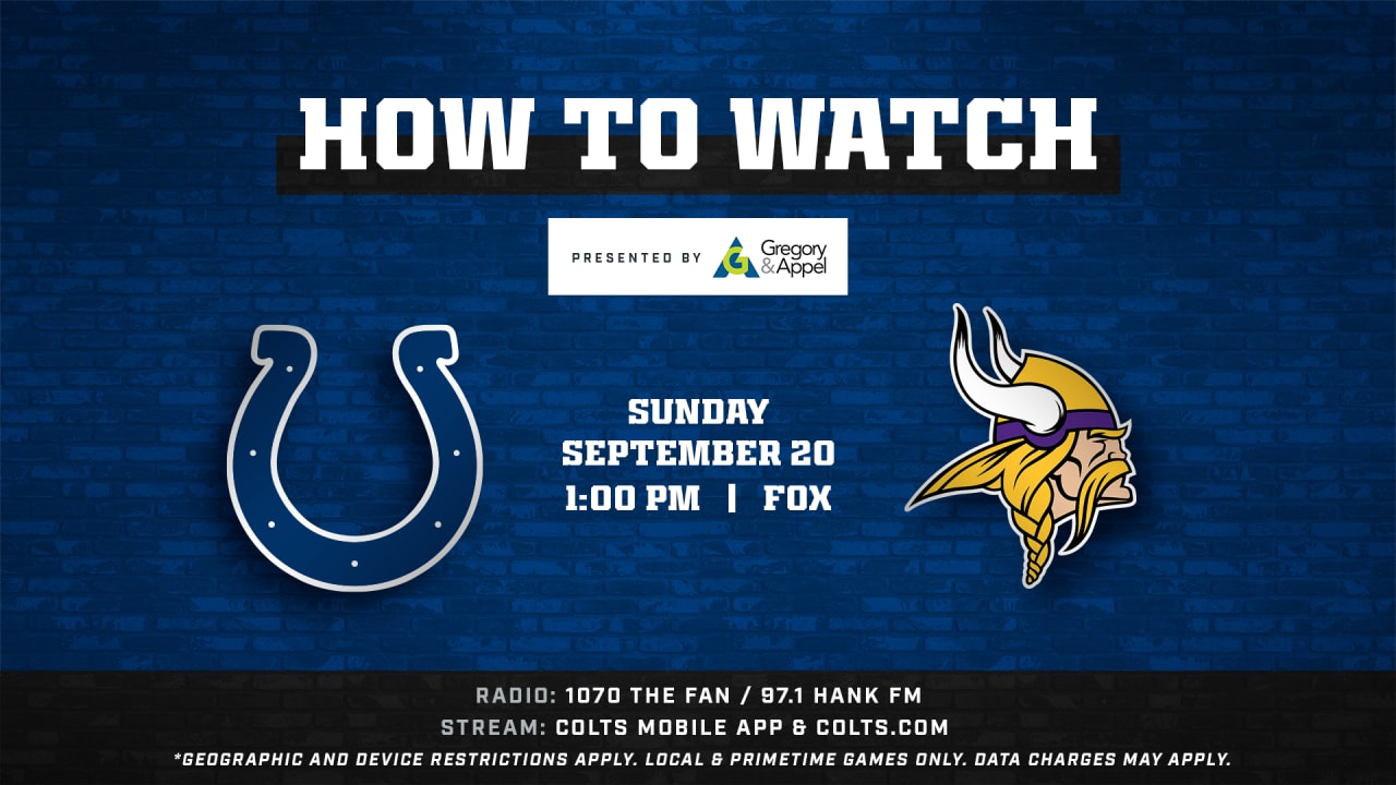 Colts vs Vikings preseason Week 2: How to watch, listen, stream online
