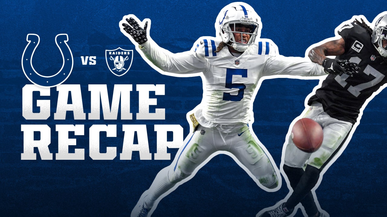 NFL Week 10 Game Recap: Indianapolis Colts 25, Las Vegas Raiders