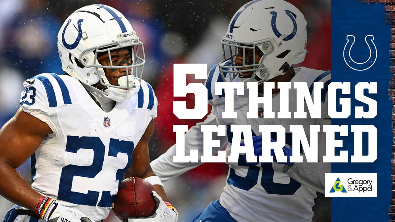 Taylor runs up the score with 5 TDs; Colts beat Bills 41-15